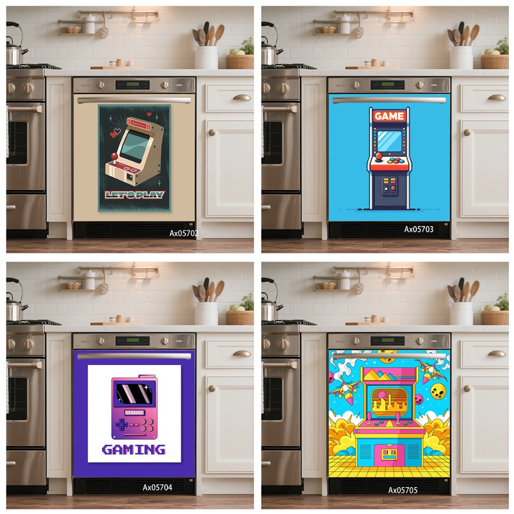 Gaming Accessories Wall - Adesivo Decorativo Retrô Pixel dos Anos