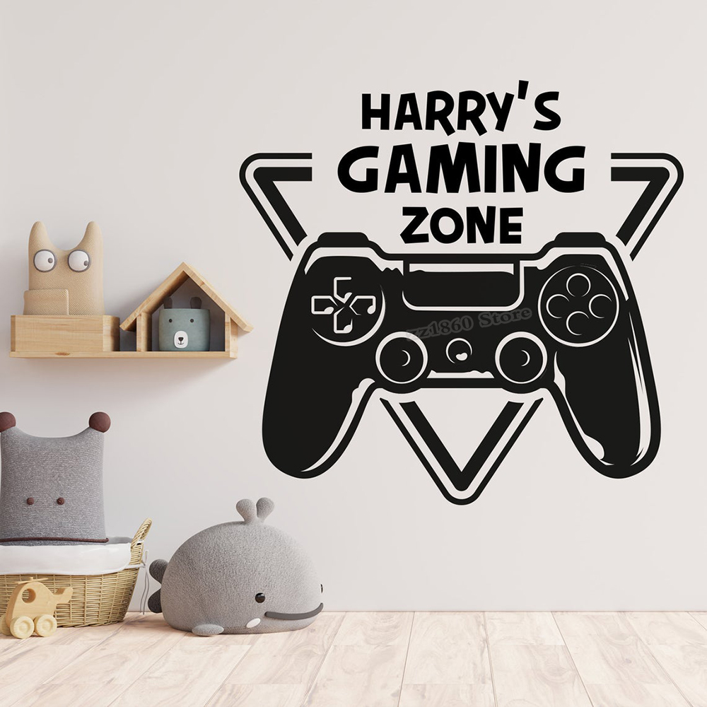 Gaming Accessories Wall - Nome personalizado zona de jogos parede