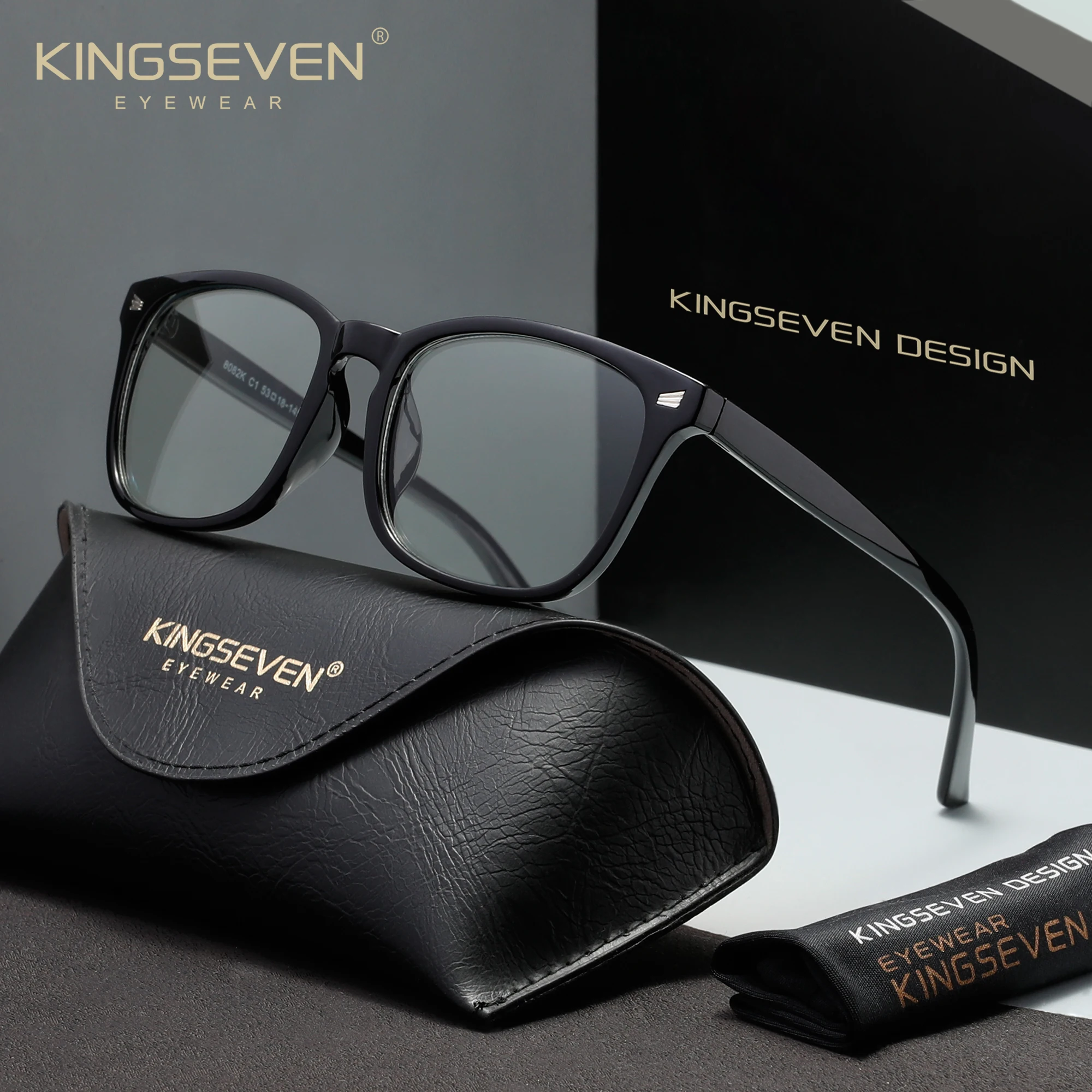 Gaming Glasses Tinted - Óculos Clássicos Anti-Raios Azuis KINGSEVEN para