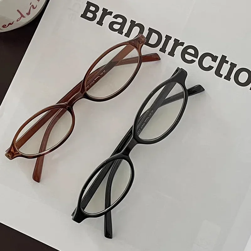 Mulheres y2k retro oval óculos - Gaming Glasses Tinted avaliação e preço