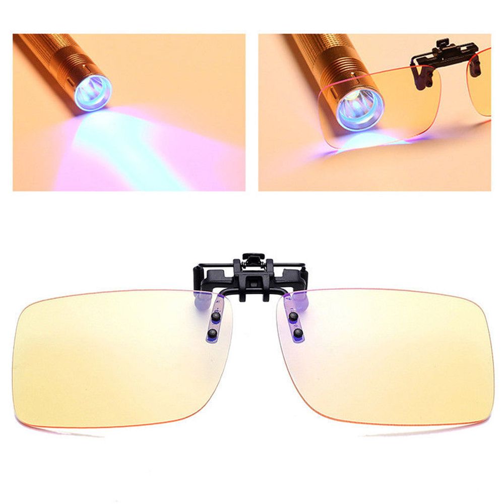 Clip-on óculos com filtro de l - Gaming Glasses Tinted avaliação e preço