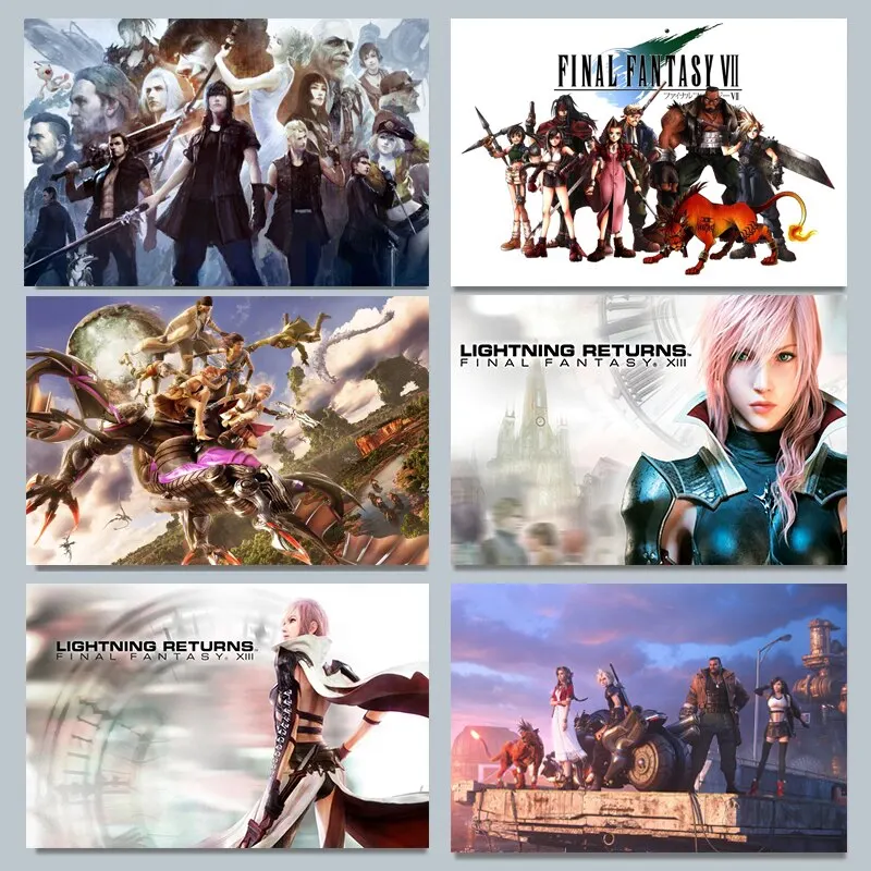 Final Fantasy VII Vaporwave Ca - Gaming Accessories Wall avaliação e preço