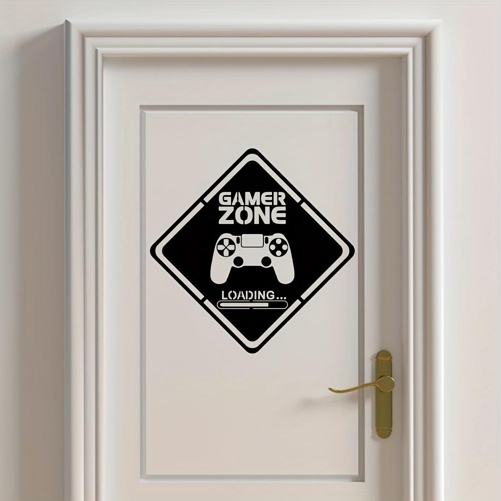 1pc zona gamer porta decalque  - Gaming Accessories Wall avaliação e preço