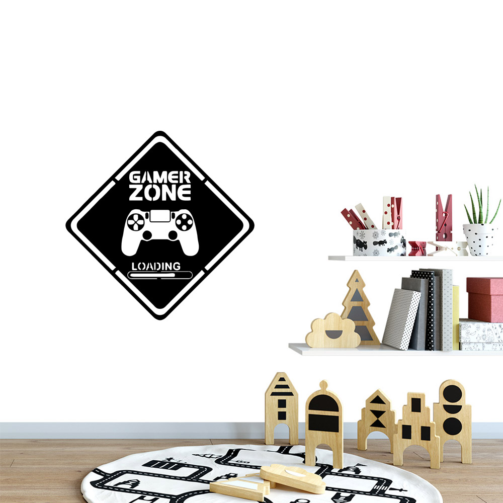 1pc gamer arte da parede decal - Gaming Accessories Wall avaliação e preço
